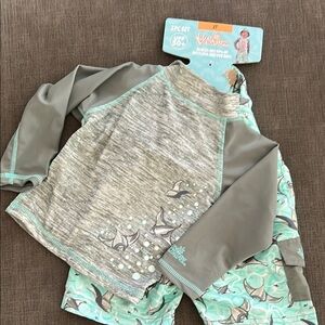 UV Skinz Toddler Boy Sting ray 3piece Swim Set 2T NWT